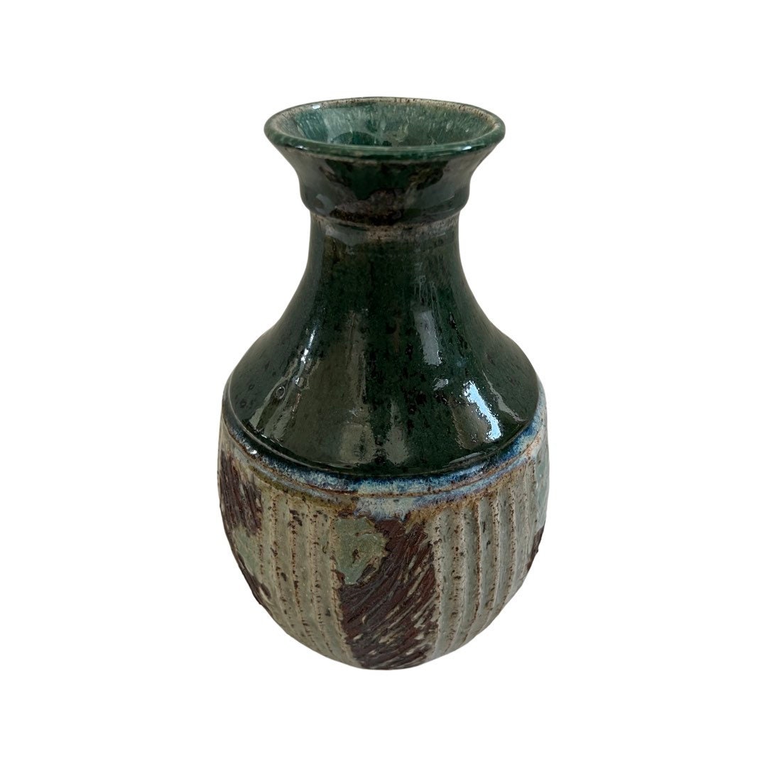 Vintage Mid Century Modern Studio Art Pottery Ceramic Vase 1970s - Etsy