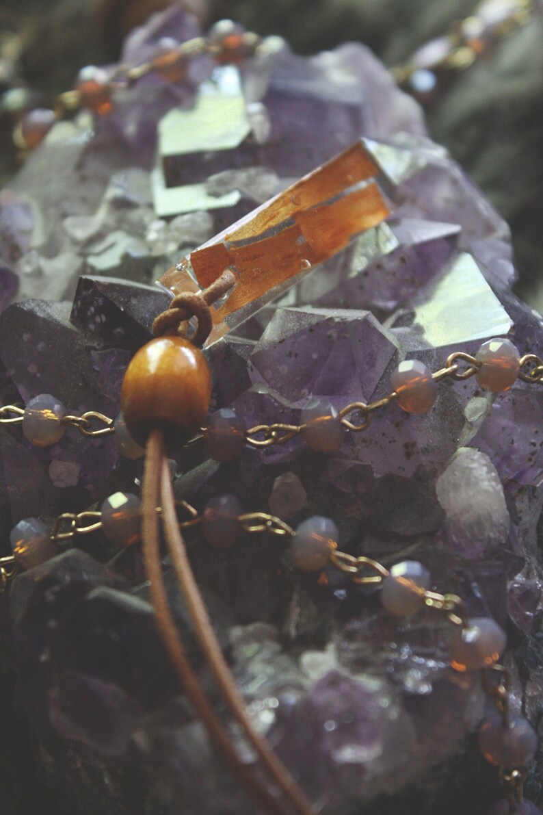 Forest Jewelry Boho Tree Bark Natural Pendent Necklace
