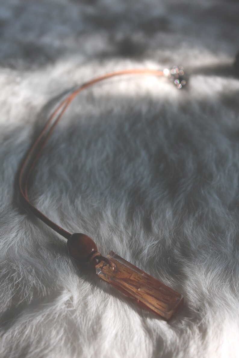 Forest Jewelry Boho Tree Bark Natural Pendent Necklace