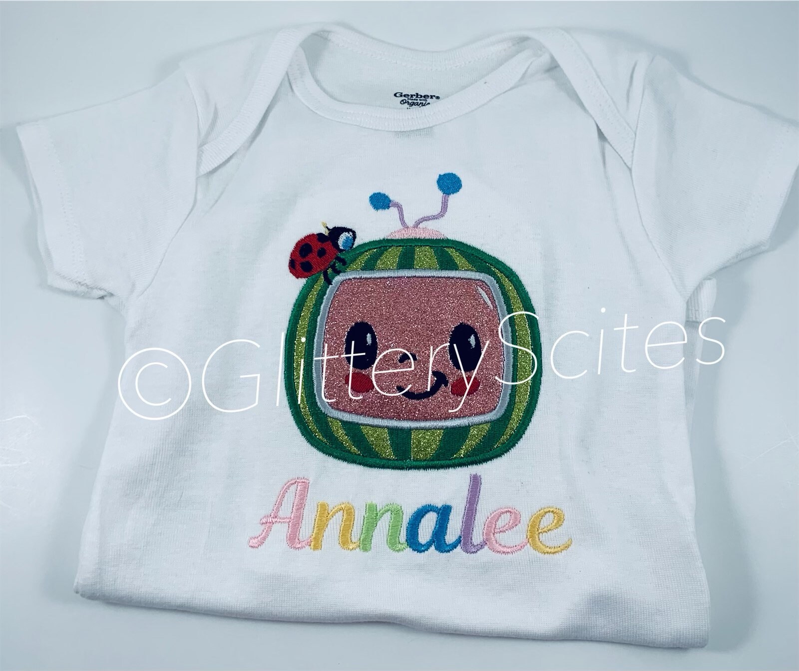 Cocomelon Personalized Glitter Shirt | Etsy