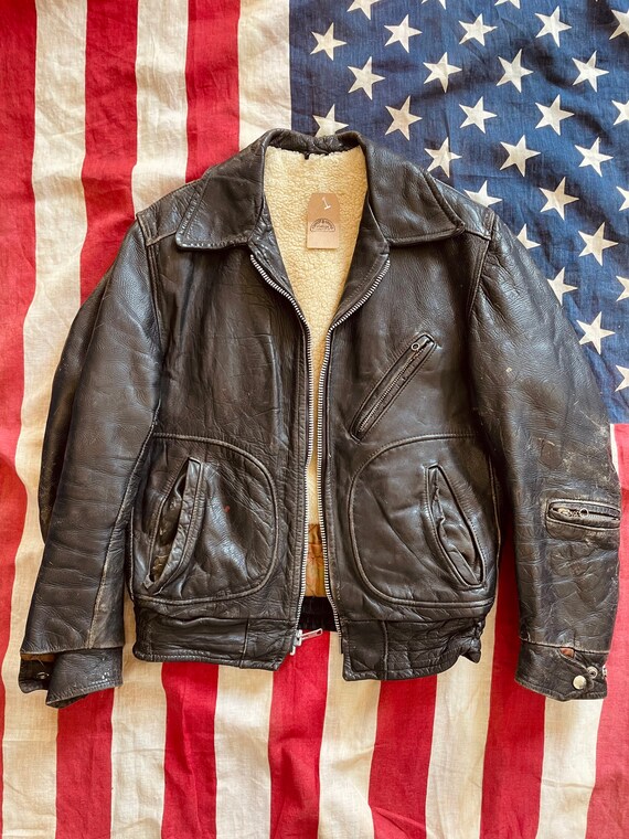50s Perfecto Schott Leather Eisenhower 