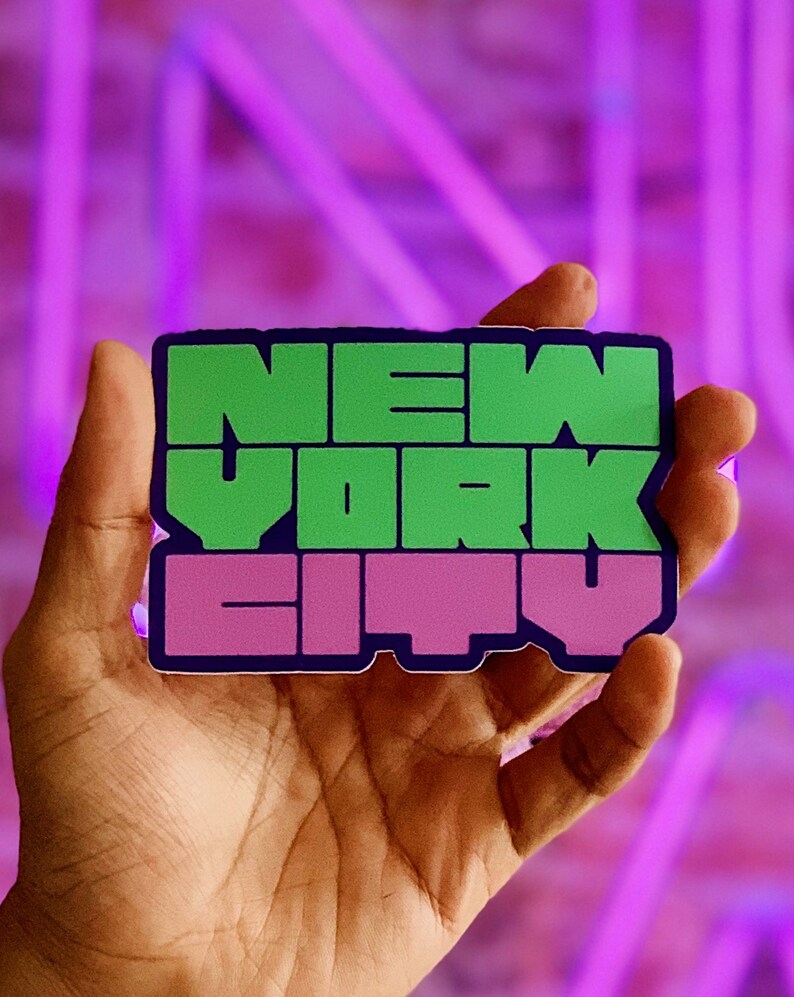 New York City Sticker Etsy