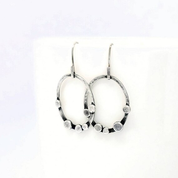 Hoop earrings bohemian jewelry hoops circle earrings | Etsy