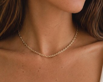Rope Chain Necklace, Twisted Gold Filled or Sterling Silver Chain, Dainty Layering Jewelry