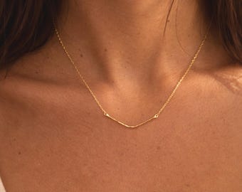 Dainty Chevron Necklace , V Necklace, Gold Filled, Sterling silver, Minimalist Everyday Gift