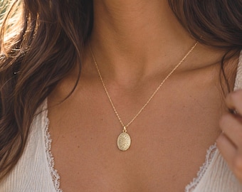 Oval Photo Locket Necklace, Vintage Gold Filled or Sterling Silver Keepsake, Dainty Memory Jewelry