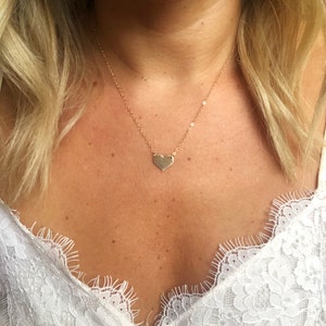 Small heart Necklace/ Dainty Heart Necklace / Gold Filled Heart Necklace