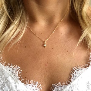 Petite Star Necklace / Shooting Star / North Star Necklace / Gold Filled