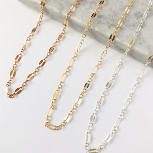 Dainty Lace Chain  /  sequin chain / choker necklace  / 14k gold filled / sterling silver / rose gold