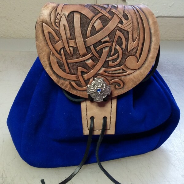 leather tooled sporran