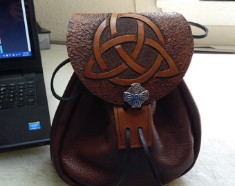 leather sporran snake knot