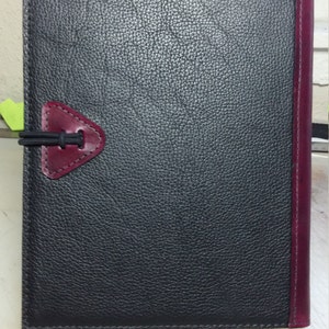 Leather Book Cover - Etsy