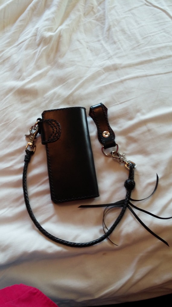 Biker Wallet With Iron Cross - Etsy Biker Wallet With Iron Cross - Etsy