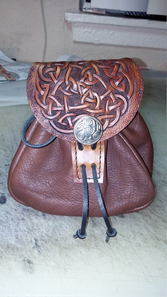 leather sporran snake knot