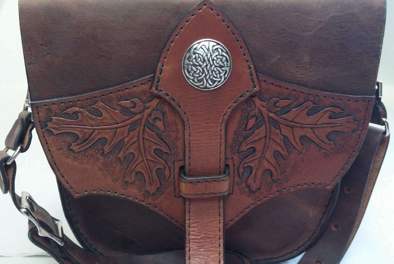 Celtic oak tongue bag