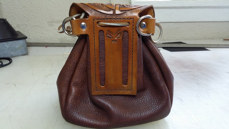 leather sporran snake knot