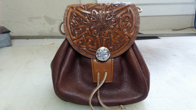 leather sporran snake knot
