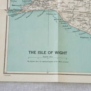 1950 Isle of Wight, Vereinigtes Königreich Vintage-Karte