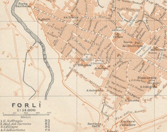 Forlì Map - Etsy