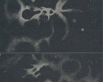 1877 Nebula Antique Astronomy Print