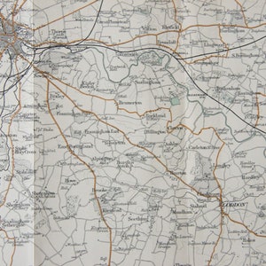 1899 Norwich Vereinigtes Königreich Antike Karte