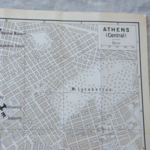 1962 Athen Griechenland Vintage Karte