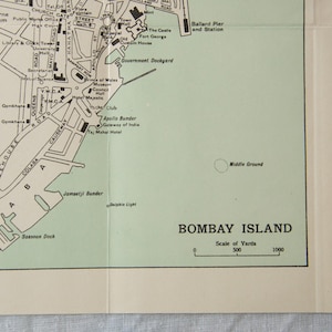 1959 Mumbai (Bombay) India Vintage Map