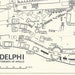 1967 Temple of Apollo Delphi Greece Vintage Map - Etsy