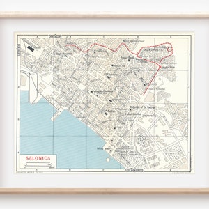 1962 Thessaloniki Griechenland Vintage Karte
