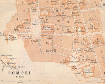 Pompeii Italy Map Etsy - Il 340x270.4107240012 Dvk6