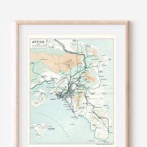 1962 Athen Griechenland Vintage Karte