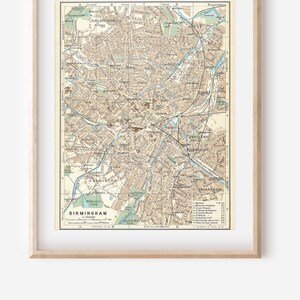 1968 Birmingham Vereinigtes Königreich Vintage-Karte