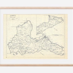 Korfu Griechenland Vintage Karte 1967