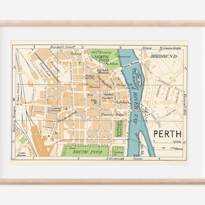 1959 Perth Scotland Vintage map