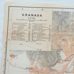 1913 Grenade Espagne carte ancienne