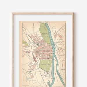 Perth Ecosse 1903 carte antique