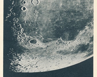 1959 Moon Vintage Astronomy Print