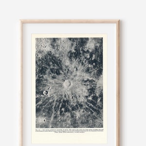 1959 Moon Crater Vintage Astronomy Print
