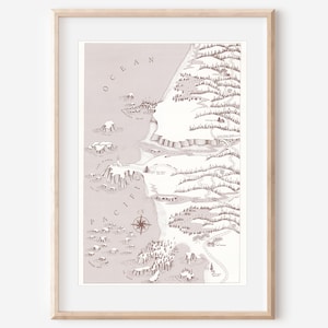 1978 Oregon Coast Cape Blanco & Port Orford Area Vintage Map