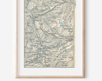 1927年 コルティナ イタリア アンティーク地図 - Etsy 日本