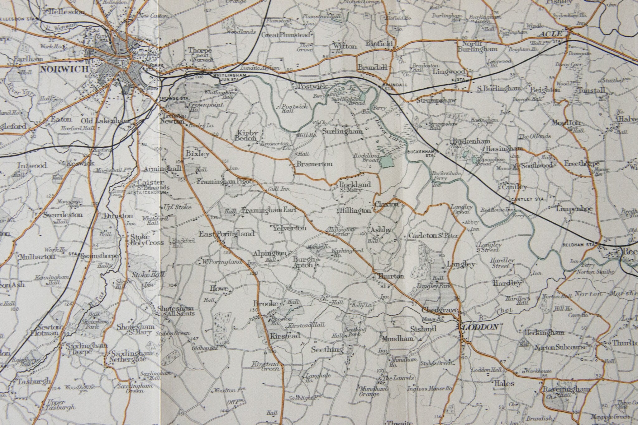 1899 ノリッジ イギリスとその周辺 アンティーク地図 - Etsy 日本