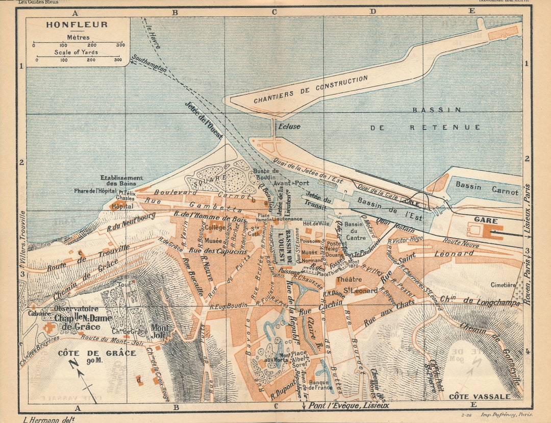 Carte Postale Ancienne Honfleur La Place de l'Obelisque: Manuscript