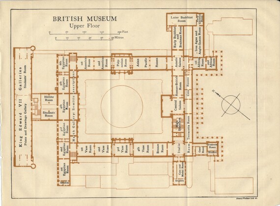 1919 British Museum London England United Kingdom Antique Etsy