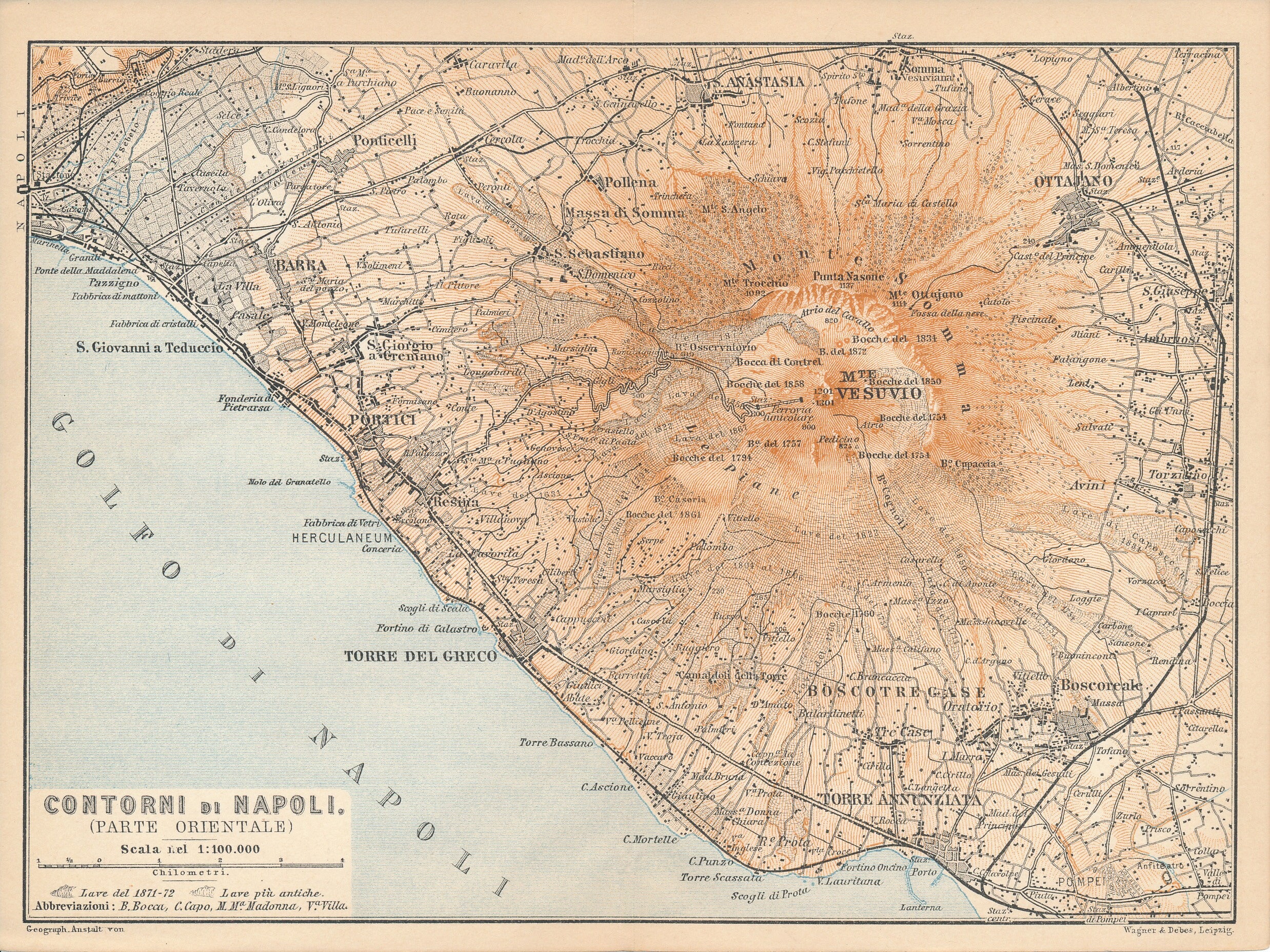 Mount Vesuvius Map