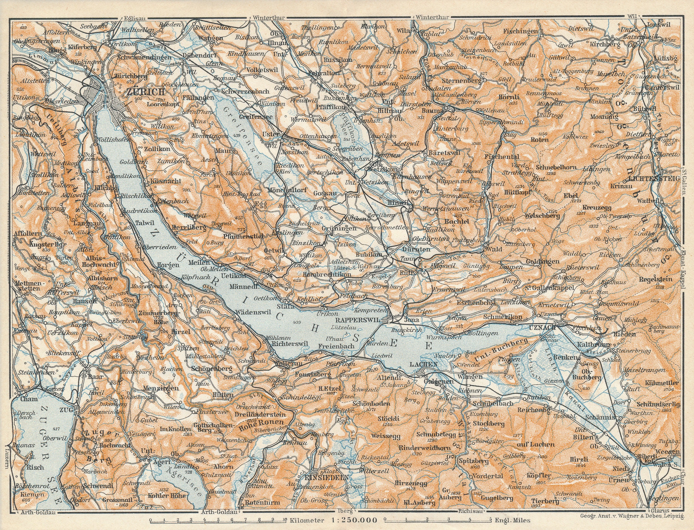 Lake Zurich Switzerland Map 1911 Lake Zurich Switzerland Antique Map | Etsy Ireland