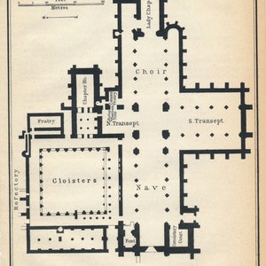 1910 Chester Kathedrale Großbritannien Antike Karte
