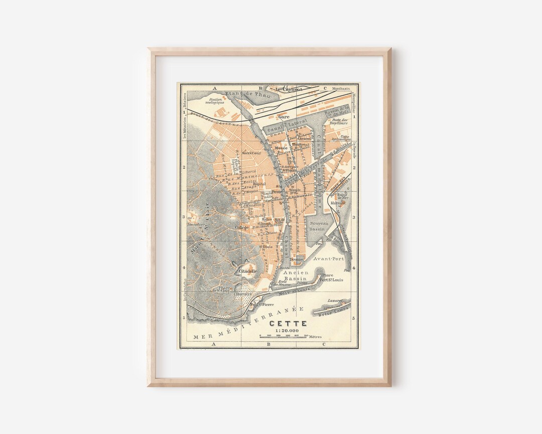 フランスアンティーク　MAP La France, Antique Map France by Le Rouge 1759 | Mapandmaps