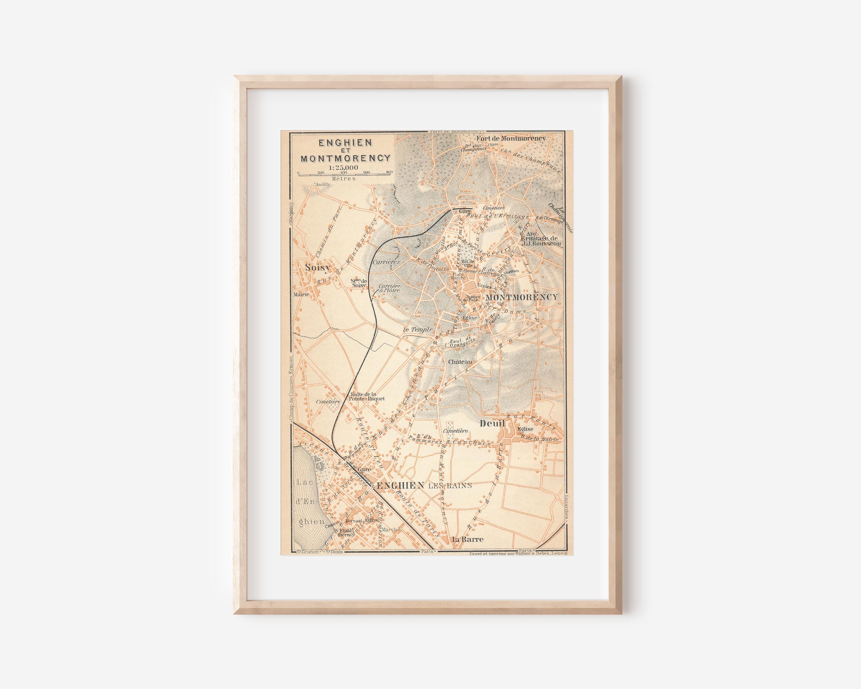 1913 年パリ フランス アンギャン & モンモランシー アンティーク