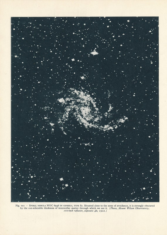 1959 Spiral Nebula M81 in Ursa Major Vintage Astronomy Print - Etsy UK