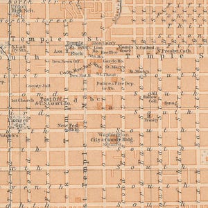 1904 Salt Lake City Utah Antique Map image 3